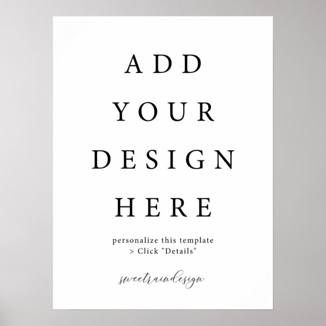 Affiche Panneau de l'affiche verticale/portrait de 18 x 24 (Devant)