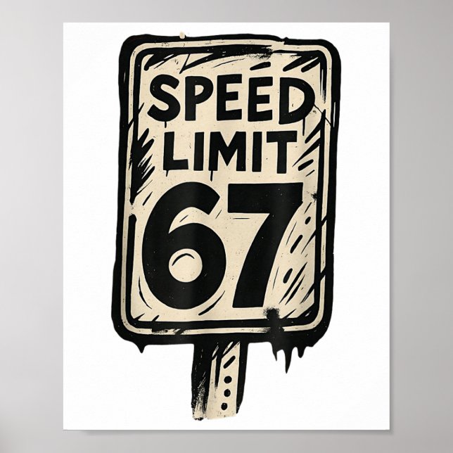 Affiche Panneau de limitation de vitesse 67 Génération Alp (Devant)