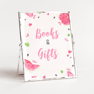 Affiche Panneau de livres et cadeaux pour Baby Shower Fill