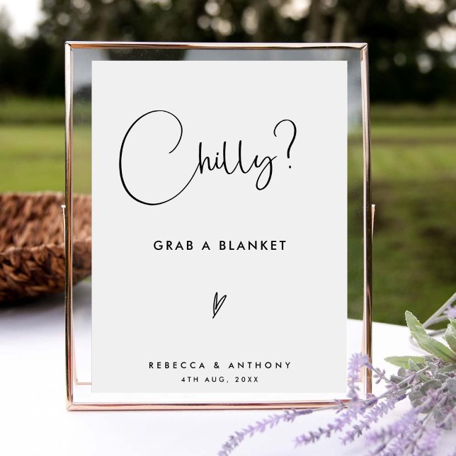 Affiche Panneau de mariage à couverture de script élégant  (Créateur téléchargé)