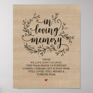 Affiche Panneau de mariage aux vignes rustiques en souveni