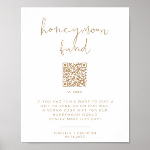 Affiche Panneau de mariage Caisse de lune de miel INDIE Be