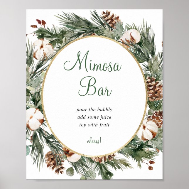 Affiche Panneau de Mariage de la Fête Prénuptiale de Mimos (Devant)
