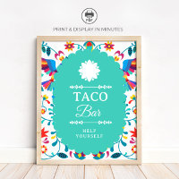Panneau de Mariage de la Fiesta Mexicaine Taco Bar