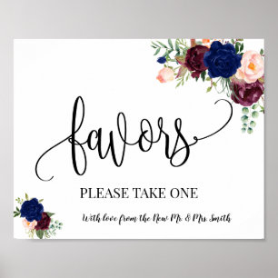 Affiche Panneau de mariage de réception de mariage bohème 