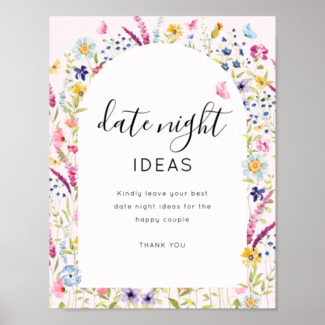 Affiche Panneau de Mariage de Rêve pour une Soirée de Fian (Devant)