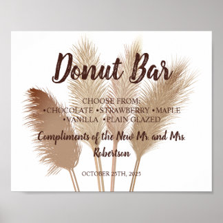 Affiche Panneau de mariage de salle de douche de mariage d