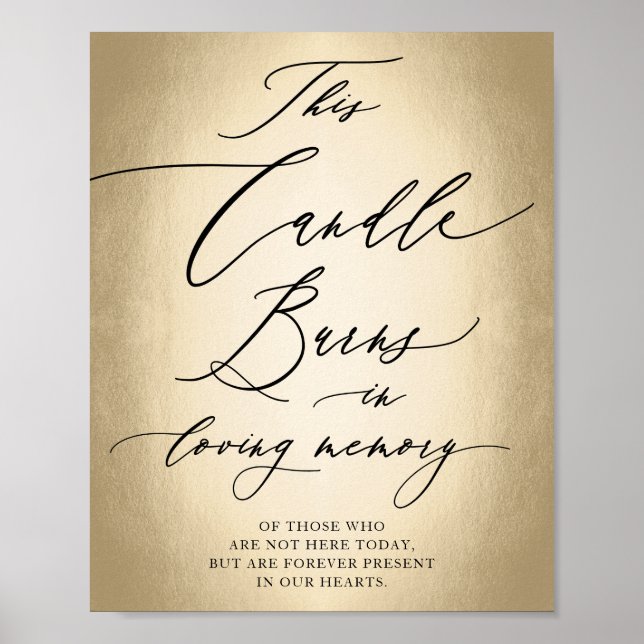 Affiche Panneau de mariage en écriture calligraphique À la (Devant)