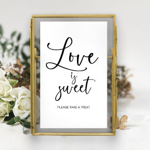 Affiche Panneau de Mariage 'L'amour est doux' pour une Bab