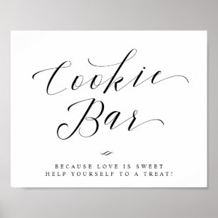 Affiche Panneau de mariage ou de shower de mariage Cookie 