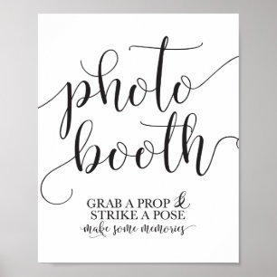 Affiche Panneau de mariage Photobooth - Prenez un accessoi
