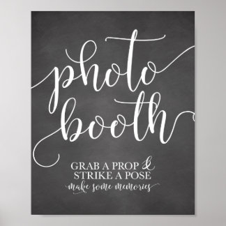 Affiche Panneau de mariage Photobooth - Prenez un accessoi