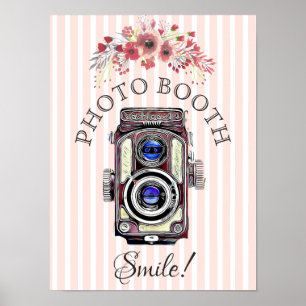 Affiche Panneau de mariage pour Photobooth, appareil photo