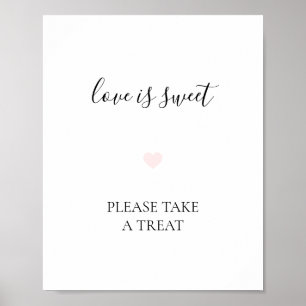Affiche Panneau de mariage pour table de desserts simple R