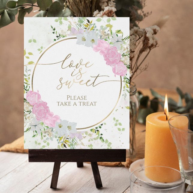 Affiche Panneau de mariage printanier Fleur des champs L'a (Créateur téléchargé)