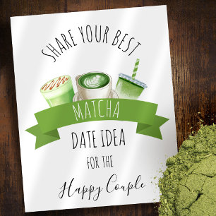 Affiche Panneau de mariage thé matcha