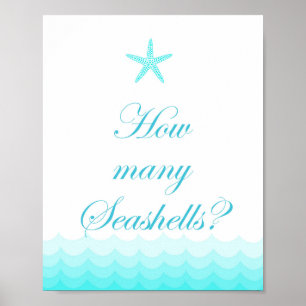 Affiche Panneau de mariage thème plage 8x10"