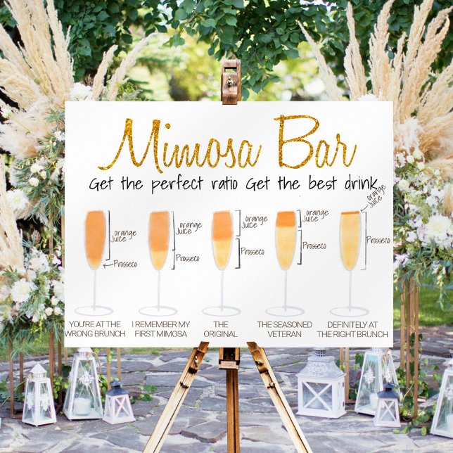 Affiche Panneau de mélange de jus de boissons de brunch Mi (Créateur téléchargé)