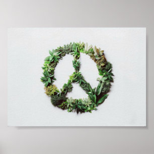 Affiche Panneau de paix fabriqué en Feuille