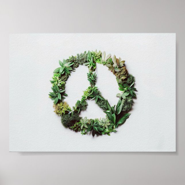 Affiche Panneau de paix fabriqué en Feuille (Devant)