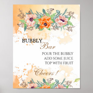 Affiche Panneau de papillons pour la fête de mariage de Po