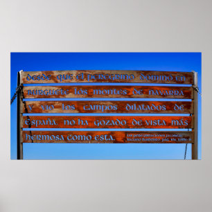 Affiche Panneau de pèlerin