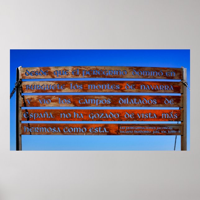 Affiche Panneau de pèlerin (Devant)