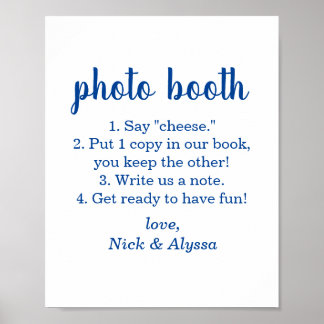 Affiche panneau de photomaton