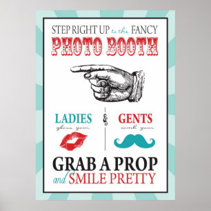 Affiche Panneau de Photomaton pour Anniversaire de Carnava