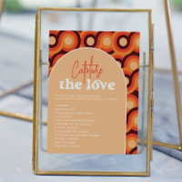 Panneau de photos de mariage Capturez l'amour