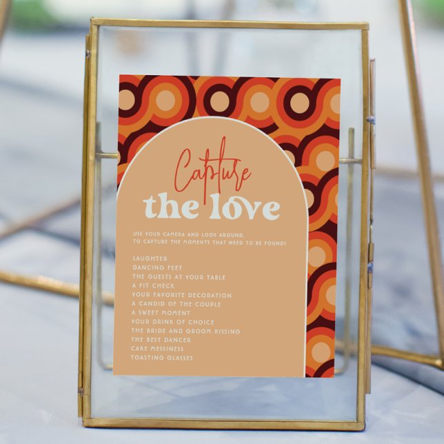 Affiche Panneau de photos de mariage Capturez l'amour (Créateur téléchargé)