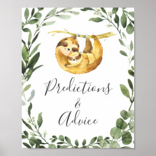 Affiche Panneau de prédictions et de conseils pour une bab
