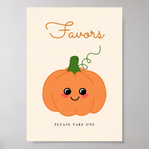 Affiche Panneau de préférence du petit Baby shower Citroui