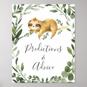 Affiche Panneau de prévisions et de conseils du Baby showe