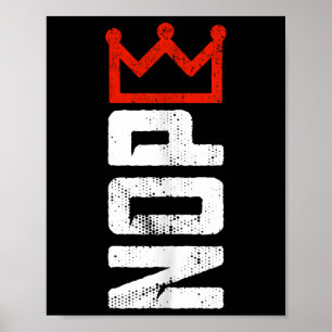 Affiche Panneau de protestation vintage No Kings vertical