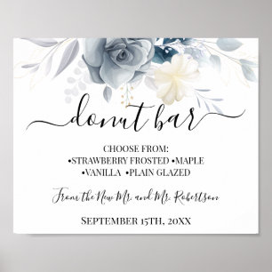 Affiche Panneau de réception de mariage de la table Donut