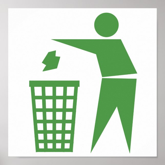 Affiche Panneau de recyclage (Devant)