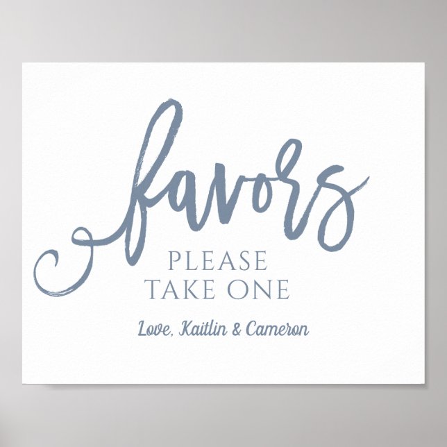 Affiche Panneau de Remerciements de Mariage "Prenez-en un" (Devant)