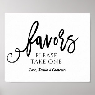 Affiche Panneau de Remerciements de Mariage "Prenez-en un"