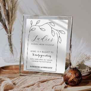 Affiche Panneau de salle de bain minimaliste mariage Arc