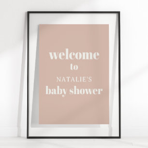Affiche Panneau de salle de détente bébé typographie en gr