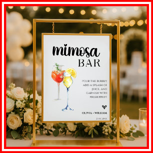 Affiche Panneau de script de barre de Mariage de la barre