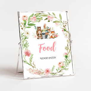 Affiche Panneau de signalisation alimentaire pour Baby Sho
