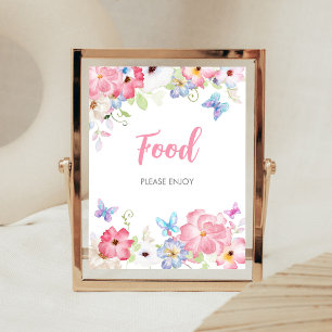 Affiche Panneau de signalisation alimentaire pour Baby Sho