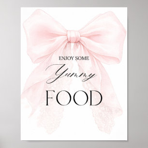 Affiche Panneau de signalisation de bar alimentaire pour B