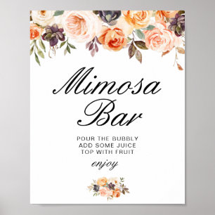 Affiche panneau de signalisation de bar mimosa pour la dou