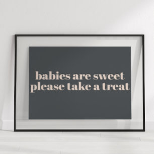 Affiche Panneau de signalisation de faveur de Baby Shower 
