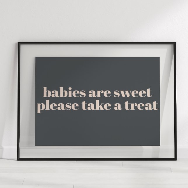 Affiche Panneau de signalisation de faveur de Baby Shower  (Créateur téléchargé)
