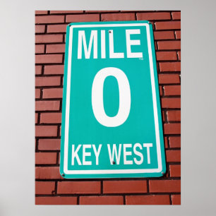 Affiche panneau de signalisation de mille