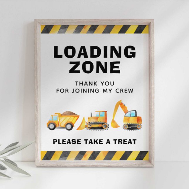 Affiche Panneau de signalisation de zone de chargement de  (Créateur téléchargé)